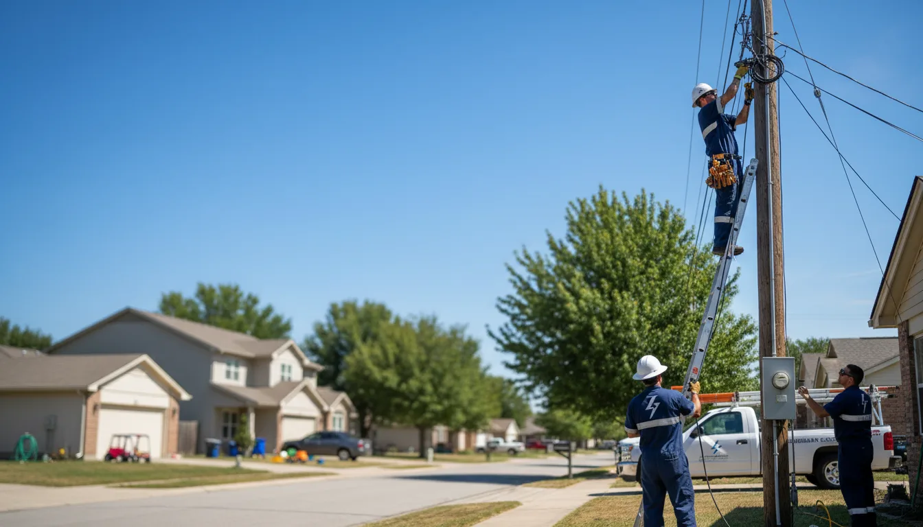 Residential electrician providing installation services in Chloride, AZ